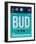 BUD Budapest Luggage Tag II-NaxArt-Framed Art Print