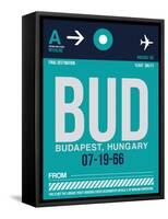 BUD Budapest Luggage Tag II-NaxArt-Framed Stretched Canvas