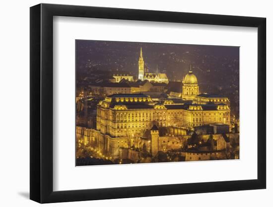Buda Castle, the historic seat of the Hungarian kings in Budapest, Hungary-Julian Elliott-Framed Photographic Print