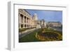 Buda castle with park, Budapest, Hungary-null-Framed Art Print