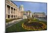Buda castle with park, Budapest, Hungary-null-Mounted Art Print