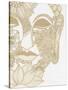 Budahh Head Gold-Pam Varacek-Stretched Canvas