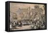Budapest 1881, Celebrating Rudolph of Hapsburg's Marriage, Habsburg Empire, Hungary-null-Framed Stretched Canvas
