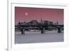 Budapest Bridges-null-Framed Art Print