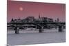 Budapest Bridges-null-Mounted Art Print