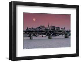 Budapest Bridges-null-Framed Art Print