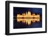 Budapest - Hungarian Parliament  at Night - Hungary-TTstudio-Framed Photographic Print