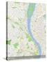 Budapest, Hungary Map-null-Stretched Canvas