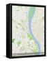 Budapest, Hungary Map-null-Framed Stretched Canvas