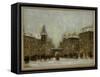 Budapest in the Snow-Antal Berkes-Framed Stretched Canvas