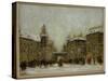 Budapest in the Snow-Antal Berkes-Stretched Canvas