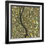 Budapest Map-Jazzberry Blue-Framed Art Print