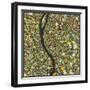 Budapest Map-Jazzberry Blue-Framed Art Print