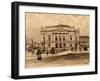 Budapest National Theatre Which Was Destroyed During World War II, Hungary 19th Century Watercolour-null-Framed Giclee Print