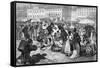 Budapest Poultry Market-L von Elliott-Framed Stretched Canvas