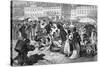 Budapest Poultry Market-L von Elliott-Stretched Canvas