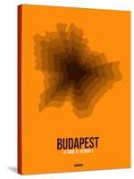 Budapest Radiant Map 4-NaxArt-Stretched Canvas