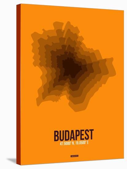 Budapest Radiant Map 4-NaxArt-Stretched Canvas