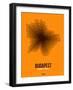 Budapest Radiant Map 4-NaxArt-Framed Art Print