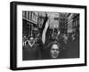 Budapest Rebel Demonstrators, During Revolution Against Soviet-Backed Hungarian Regime-Michael Rougier-Framed Photographic Print