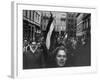 Budapest Rebel Demonstrators, During Revolution Against Soviet-Backed Hungarian Regime-Michael Rougier-Framed Photographic Print