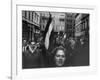 Budapest Rebel Demonstrators, During Revolution Against Soviet-Backed Hungarian Regime-Michael Rougier-Framed Photographic Print