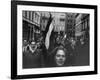 Budapest Rebel Demonstrators, During Revolution Against Soviet-Backed Hungarian Regime-Michael Rougier-Framed Photographic Print