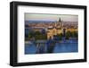 Budapest Skyline and River Danube, UNESCO World Heritage Site, Budapest, Hungary, Europe-Neil Farrin-Framed Photographic Print