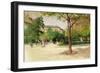 Budapest Street Scene, 1913-Antal Berkes-Framed Giclee Print