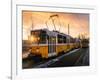 Budapest tram at sunrise, Budapest, Hungary-Karen Deakin-Framed Photographic Print