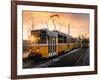 Budapest tram at sunrise, Budapest, Hungary-Karen Deakin-Framed Photographic Print