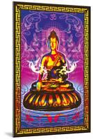 Buddah Ohm (Non-Flocked Blacklight)-null-Mounted Standard Poster