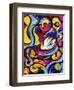 Buddha and Dove-Diana Ong-Framed Premium Giclee Print