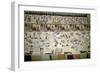 Buddha and Scenes of Everyday Life, Fresco Dating Back to the Tang Dynasty, China, 7th-10th Century-null-Framed Giclee Print