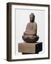 Buddha assis sur un lotus-null-Framed Giclee Print