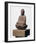 Buddha assis sur un lotus-null-Framed Giclee Print