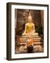 Buddha at Ayuthaya, Siam, Thailand-Gavriel Jecan-Framed Photographic Print