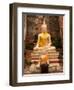 Buddha at Ayuthaya, Siam, Thailand-Gavriel Jecan-Framed Photographic Print