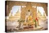 Buddha at Kuthodaw Pagoda, at the Foot of Mandalay Hill, Mandalay Region, Myanmar (Burma), Asia-Matthew Williams-Ellis-Stretched Canvas