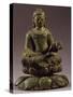 Buddha, Bronze Statue Found at Helgo-null-Stretched Canvas