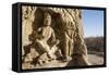 Buddha Caves, Datong, Shanxi Province, China-Paul Souders-Framed Stretched Canvas