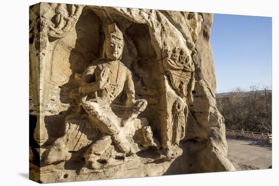 Buddha Caves, Datong, Shanxi Province, China-Paul Souders-Stretched Canvas