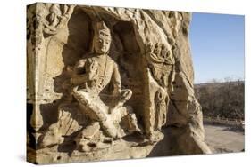 Buddha Caves, Datong, Shanxi Province, China-Paul Souders-Stretched Canvas