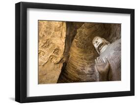 Buddha Caves, Datong, Shanxi Province, China-Paul Souders-Framed Photographic Print