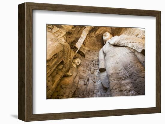 Buddha Caves, Datong, Shanxi Province, China-Paul Souders-Framed Photographic Print