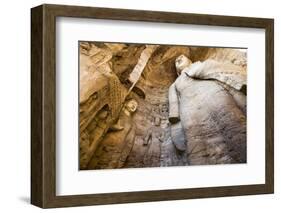 Buddha Caves, Datong, Shanxi Province, China-Paul Souders-Framed Photographic Print