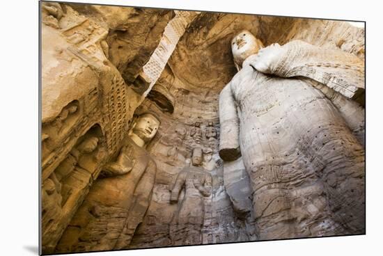 Buddha Caves, Datong, Shanxi Province, China-Paul Souders-Mounted Photographic Print