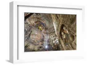 Buddha Caves, Datong, Shanxi Province, China-Paul Souders-Framed Photographic Print