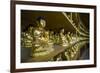 Buddha Collection under the Golden Maitreya Statue, Beopjusa Temple Complex, South Korea, Asia-Michael Runkel-Framed Photographic Print