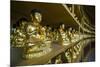 Buddha Collection under the Golden Maitreya Statue, Beopjusa Temple Complex, South Korea, Asia-Michael Runkel-Mounted Photographic Print